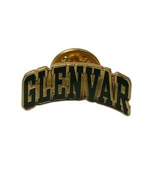 Glenvar High School Salem VA Lapel Pin Gold Tone Green Enamel